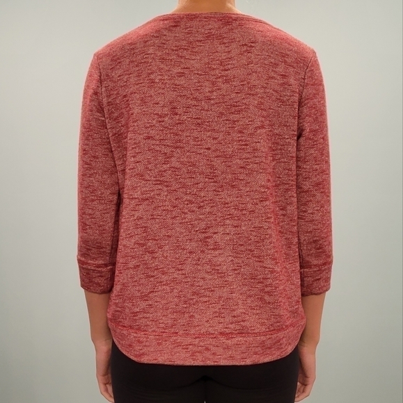 Kate & Sam‎ Burgundy Top PM Petite Medium Lace Shoulder 3/4 Sleeve - Picture 2 of 7